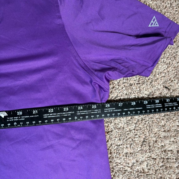 Maelreg Performance Polo Shirt Mens 2XL Purple Golf Short Sleeve - Picture 5 of 8